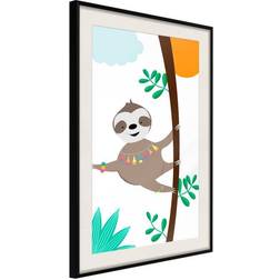 Arkiio Affisch Happy Sloth [Poster] 40x60 Poster